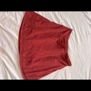 Burgundy skirt